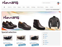 Tablet Screenshot of navrangshoes.com